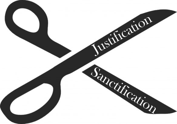 Figure 38. Justification and Sanctification as Complementary, Interwoven Processes.