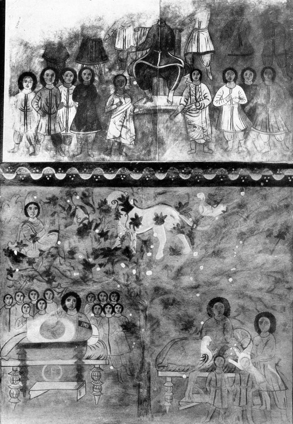 Figure 57. Composition Above the Torah Shrine as Reconstructed by Herbert Gute. Dura Europa Synagogue, ca. 254.